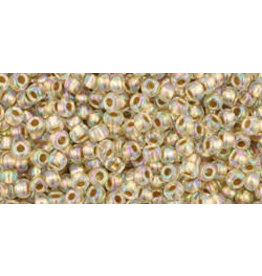 Toho 994B 11  Round  40g  Clear AB Gold Lined