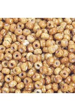 Czech *201027 8 Czech Seed 125g  Opaque Speckled Brown/Yellow