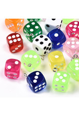 Resin Dice  23mm  Assorted x3 pair