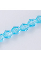 3mm Bicone Aqua Blue  x120