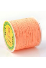 Chinese Knotting Cord .8mm Light Salmon Orange x100y