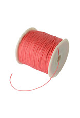 Chinese Knotting Cord .8mm Creamy Tomato Red x100y