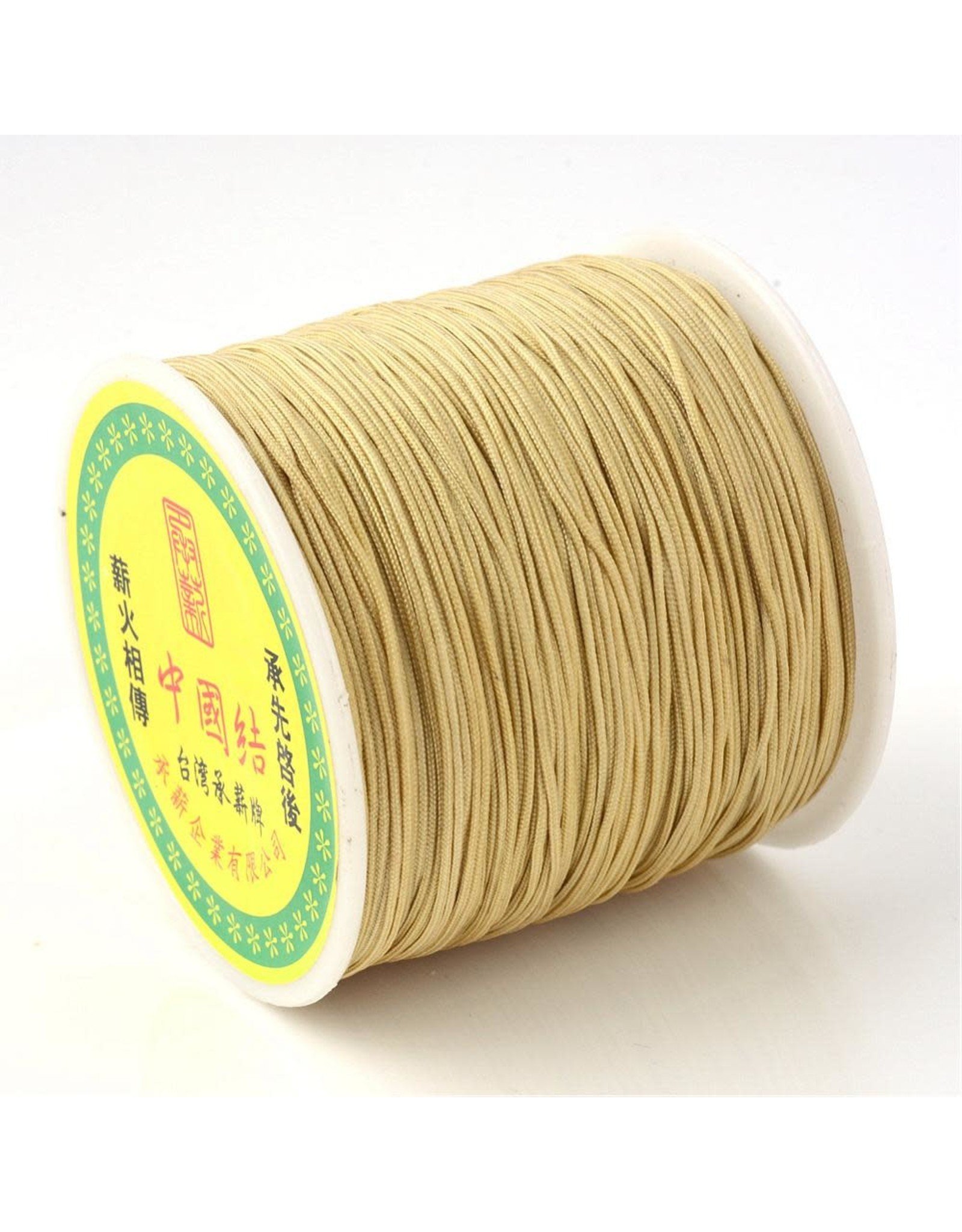 Chinese Knotting Cord .8mm Beige Brown x100y