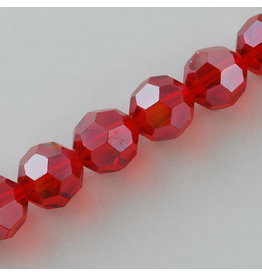 4mm Round  Red Lustre  x95