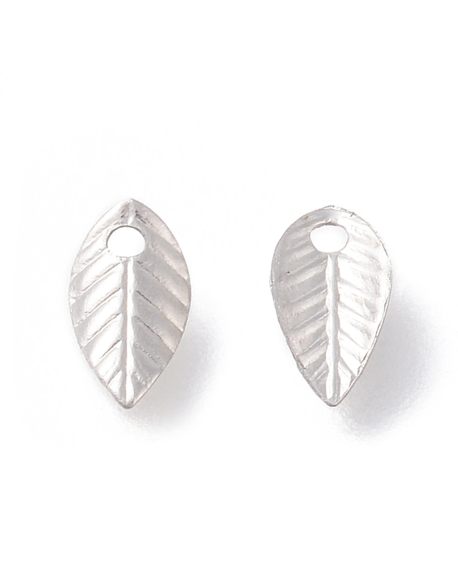 Leaf Stainless Steel  7x4mm  x100  NF