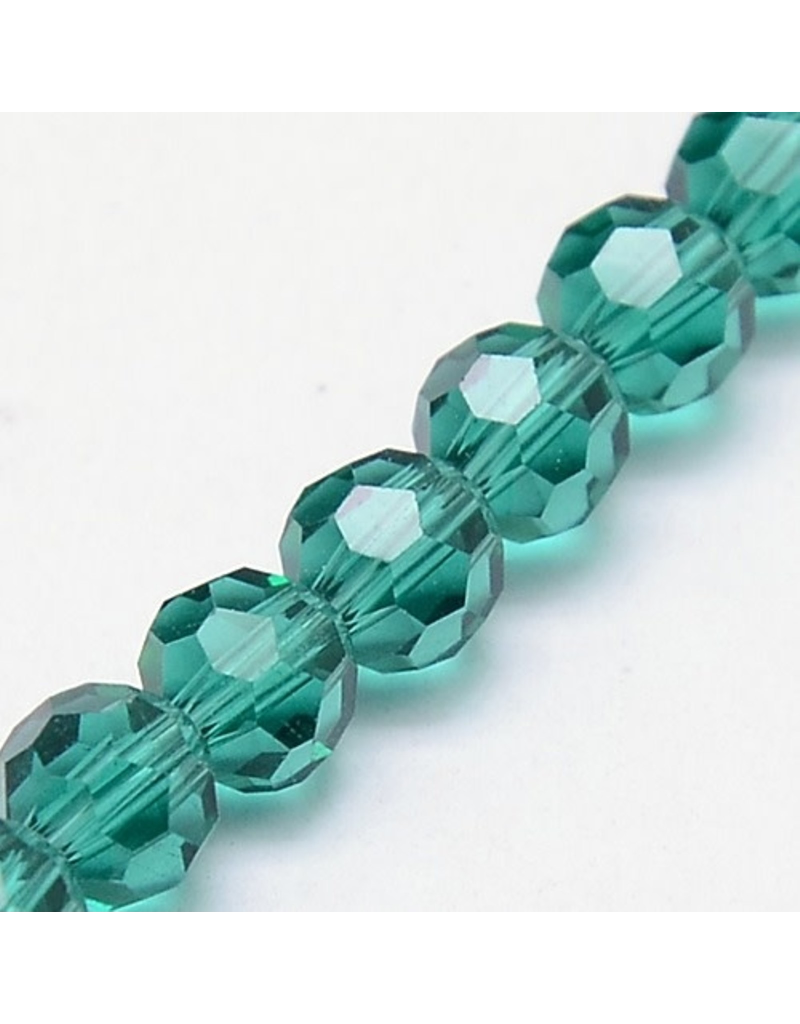 4mm Round Teal Green   x90