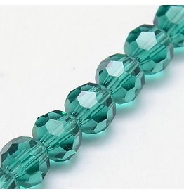 4mm Round Teal Green   x90