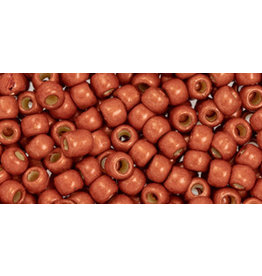 Toho pf562f 15  Round 5g Orange Saffron Matte Metallic