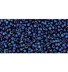 Toho 82B 15 Round 20g  Blue AB Metallic Nebula