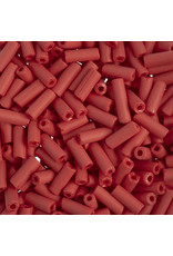 Czech 34832  8x3mm Wampum Bugle 125g Red Matte