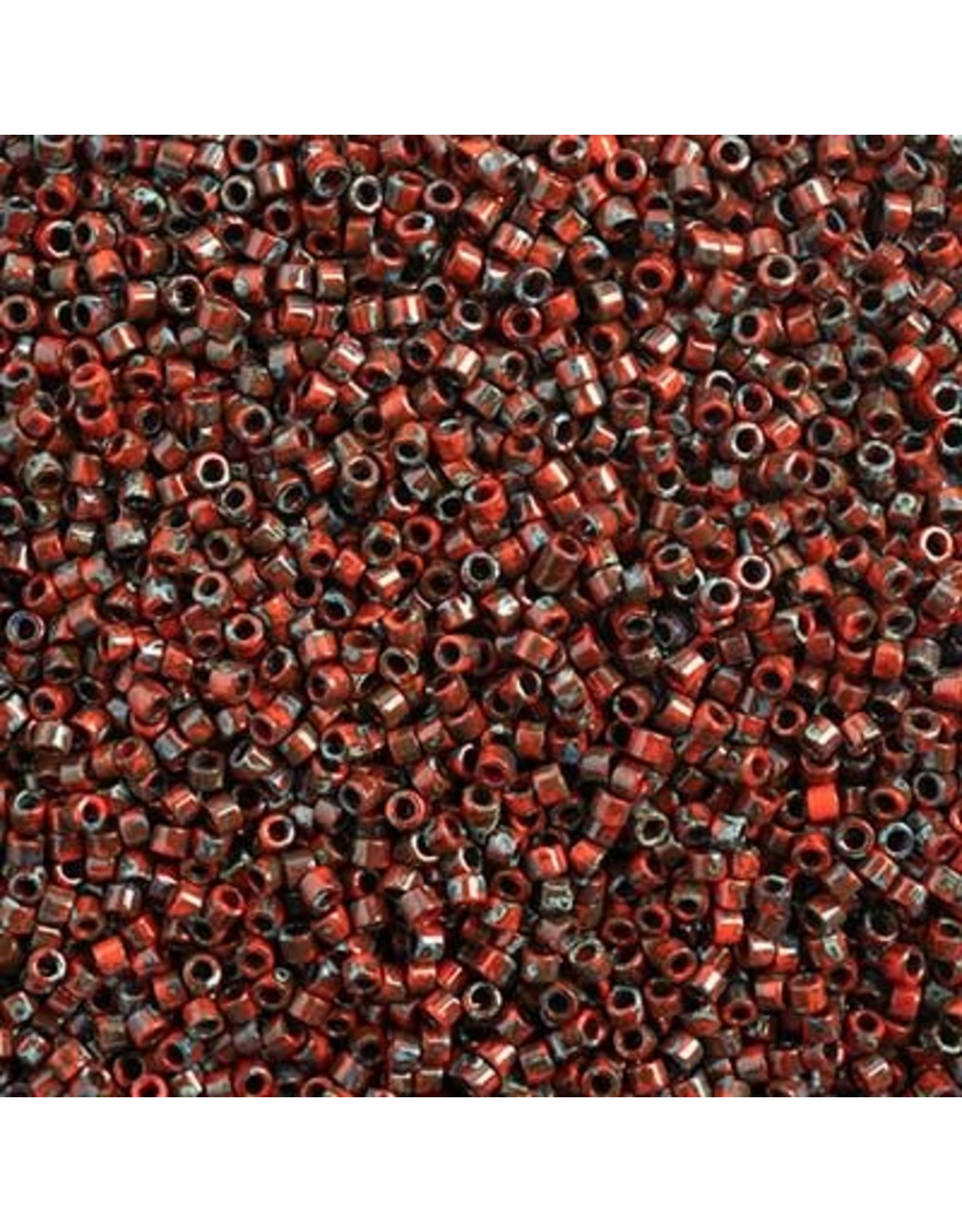 Miyuki db2263B 11 Delica 25g  Opaque Garnet Red Picasso