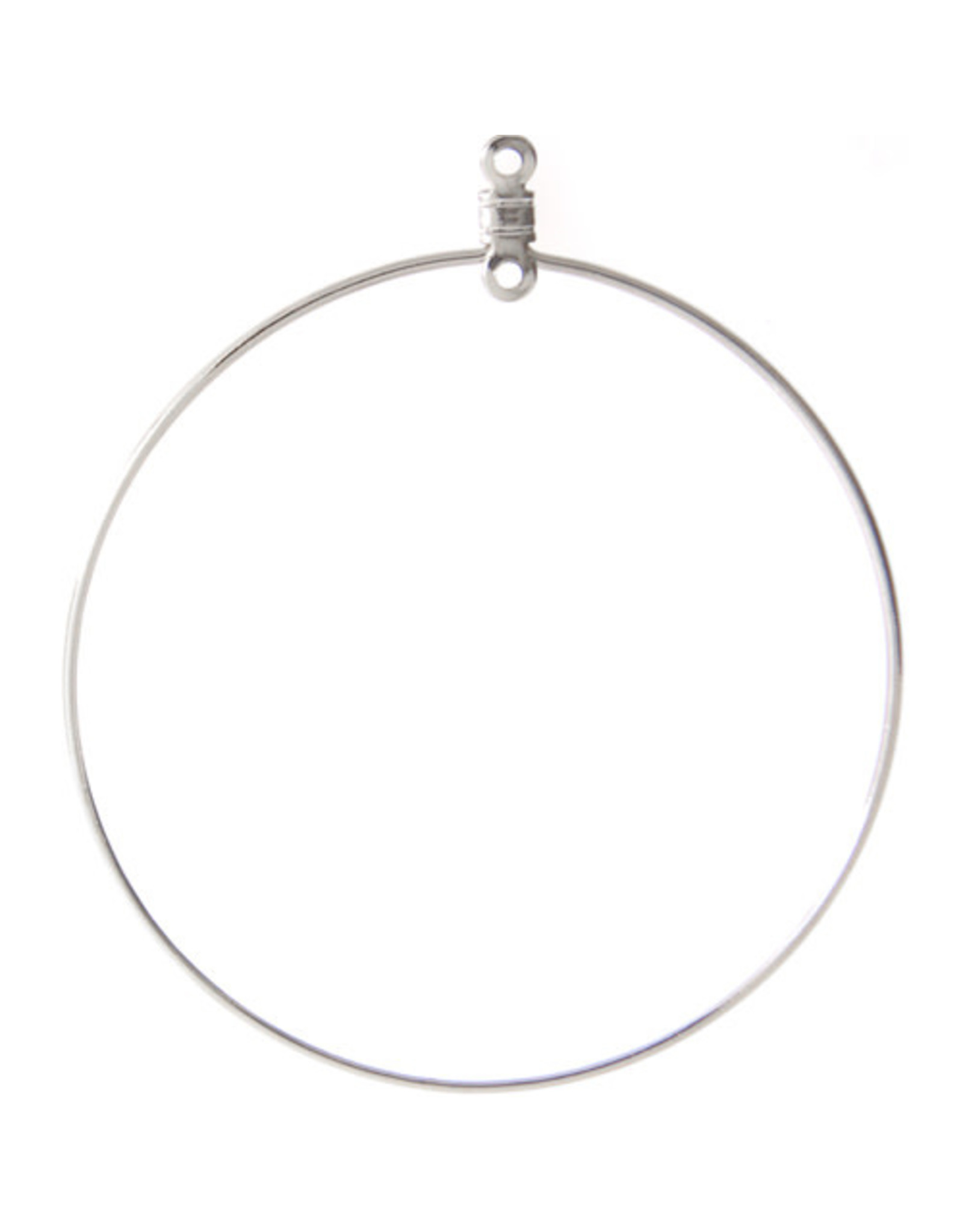 Earring Hoops  51mm Nickel Colour NF x50