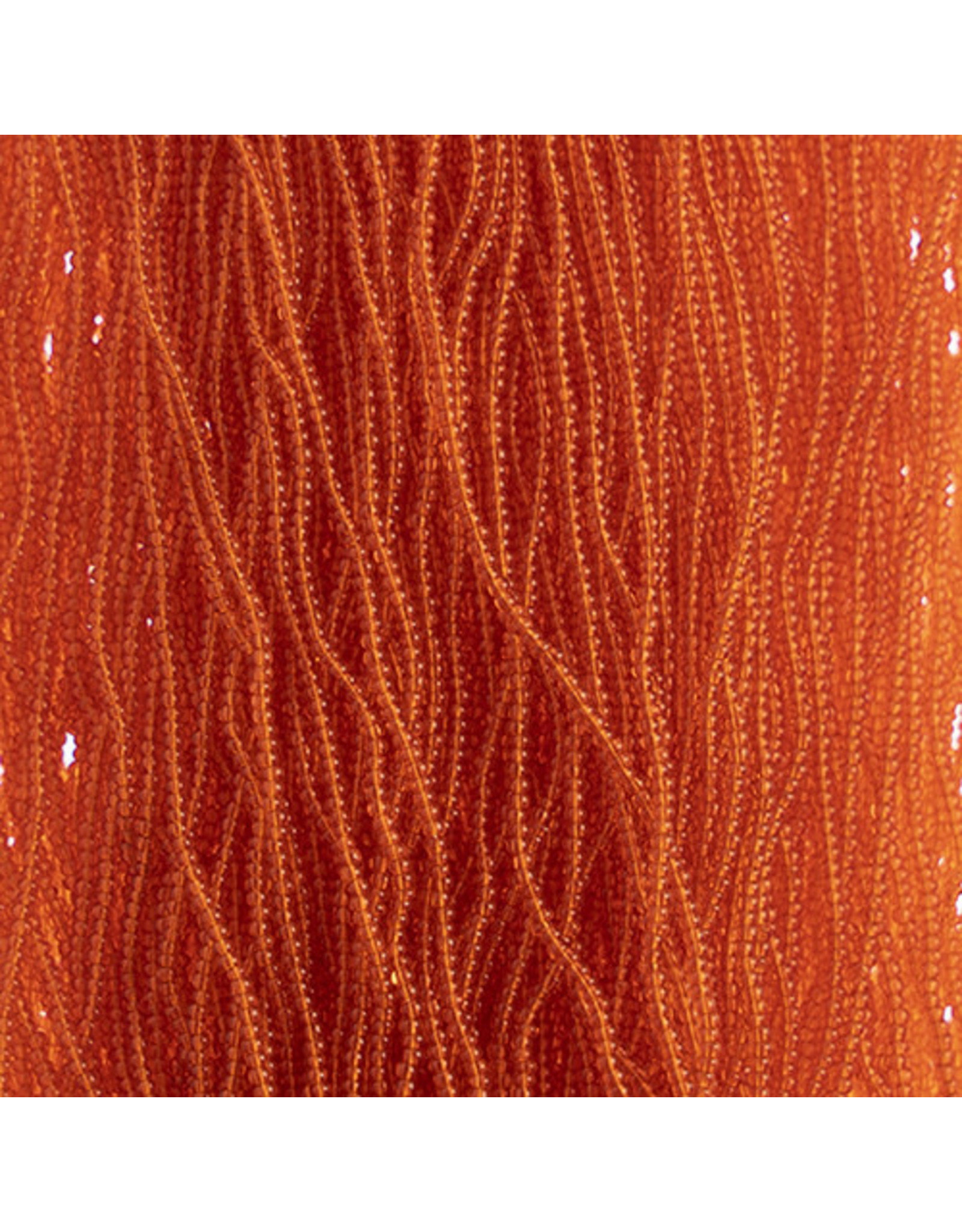 Czech 601002 13/0 Charlotte Cut Seed Hank 12g Transparent Orange