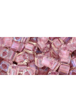 Toho 267  4mm  Cube  6g  Clear Light Rose c/l