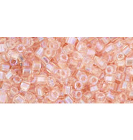 Toho 169 1.5mm  Cube  6g  Transparent Roalsine Pink AB