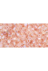 Toho 169B 1.5mm  Cube  40g  Transparent Roalsine Pink AB