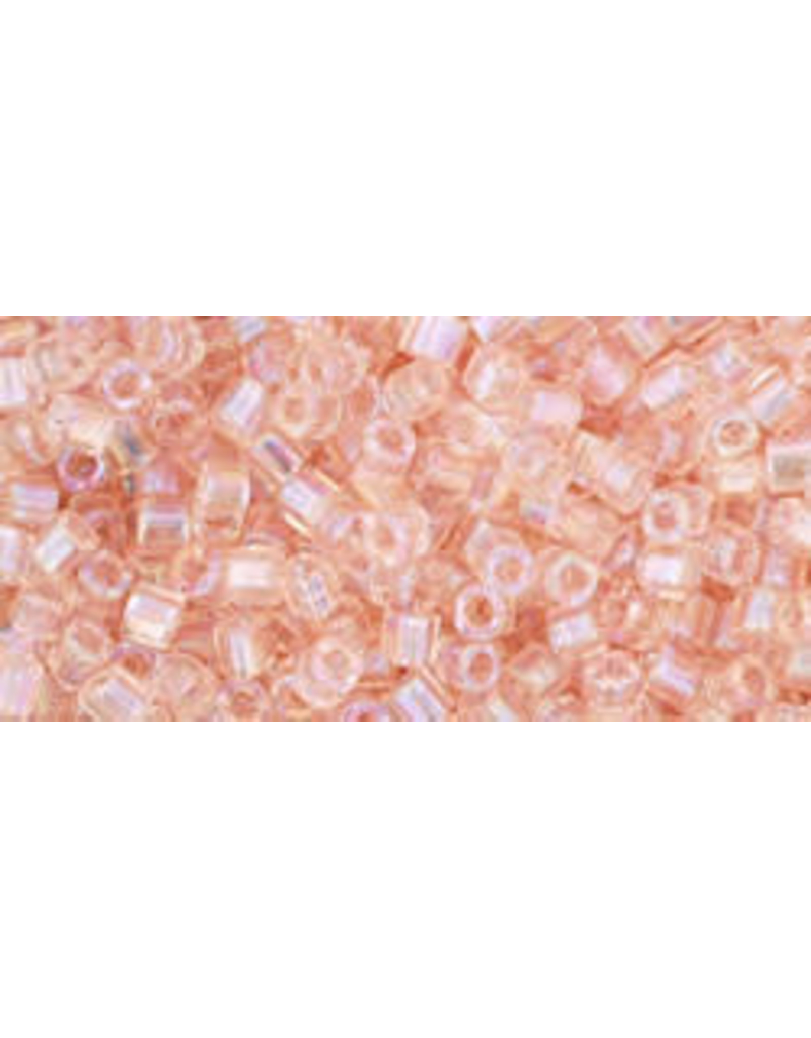 Toho 169B 1.5mm  Cube  40g  Transparent Roalsine Pink AB