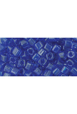 Toho 8B 1.5mm  Cube  40g  Transparent Cobalt Blue