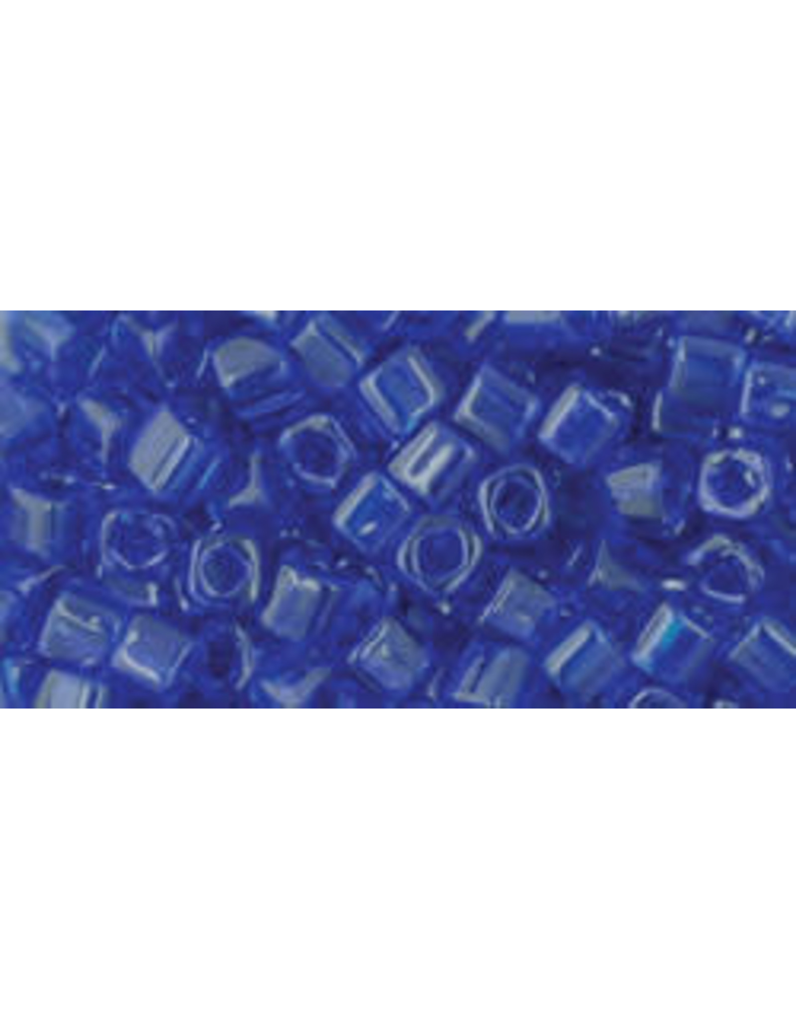 Toho 8B 1.5mm  Cube  40g  Transparent Cobalt Blue