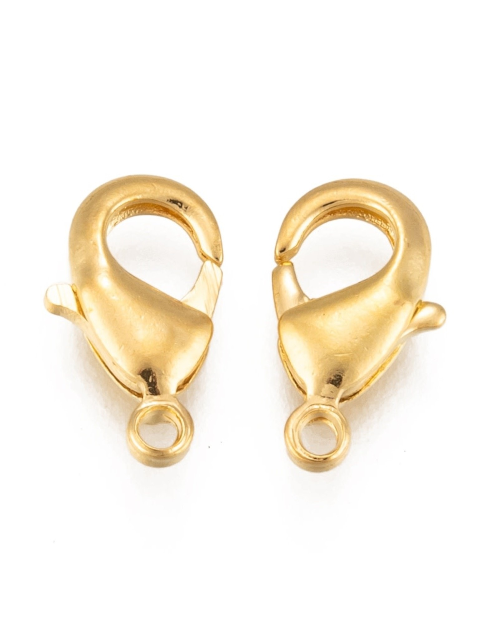 Lobster Clasp Brass 12mm Gold  x25 NF