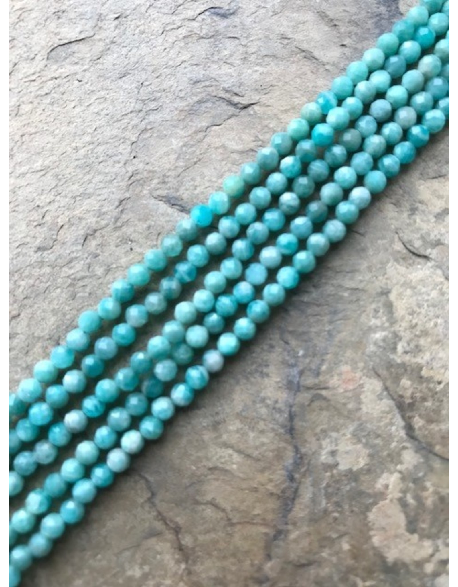 4mm Amazonite Faceted 17"