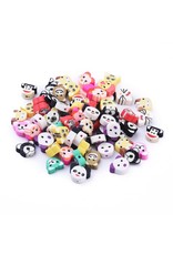 10-12mm Polymer Clay Animal Heads Asst  x5pr