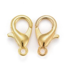  DERRILLA 1-inch Antique Brass Curved Lobster Clasps