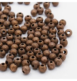 6mm Round Stardust  Antique Copper  x50 NF