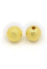 8mm Round Stardust Gold   x25