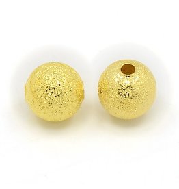 8mm Round Stardust Gold   x25