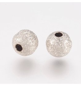 8mm Round Stardust Platinum   x25  NF