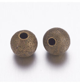 8mm Round Stardust Antique Brass   x25  NF