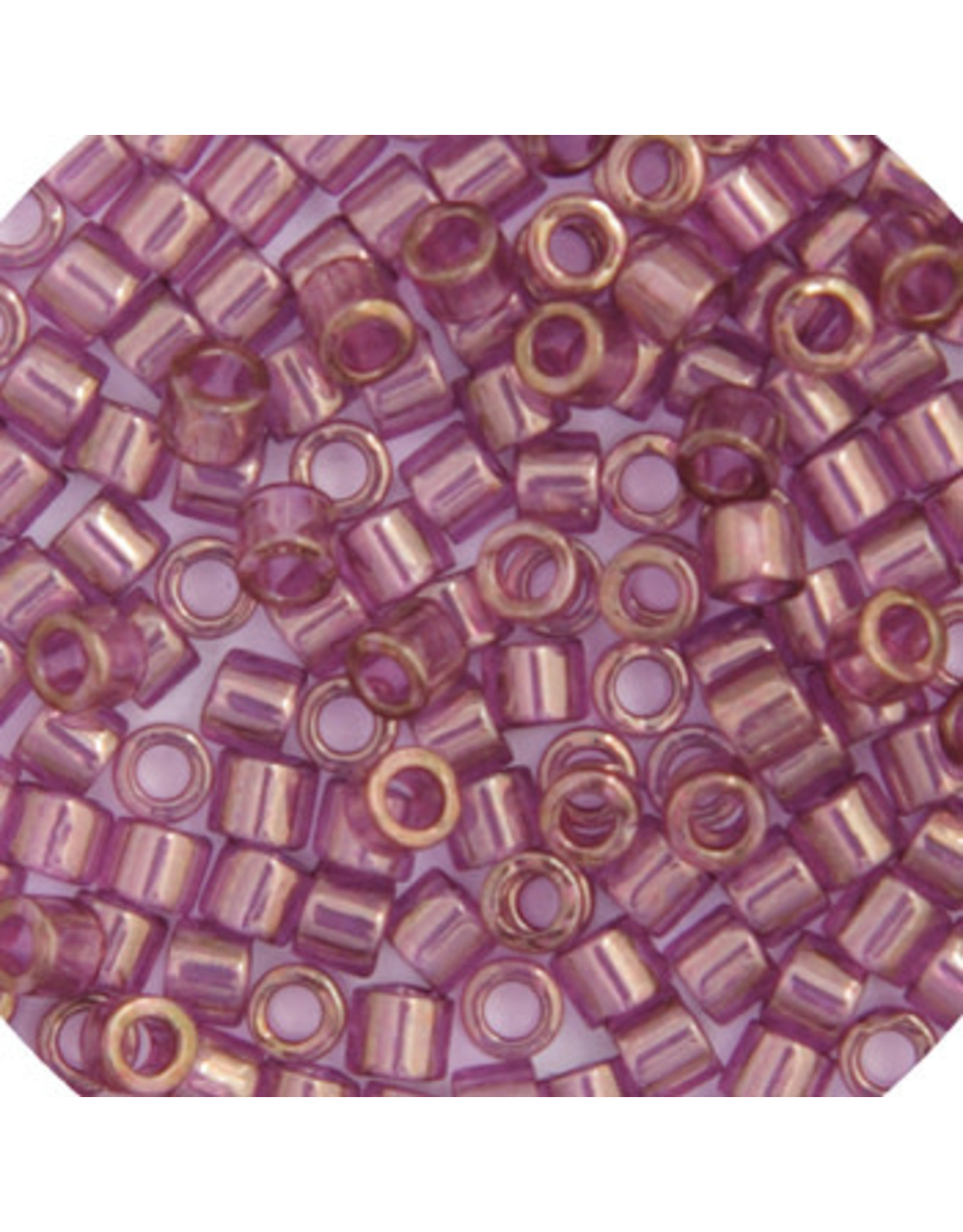 db108B 11 Delica 25g  Amethyst Purple Gold Lustre