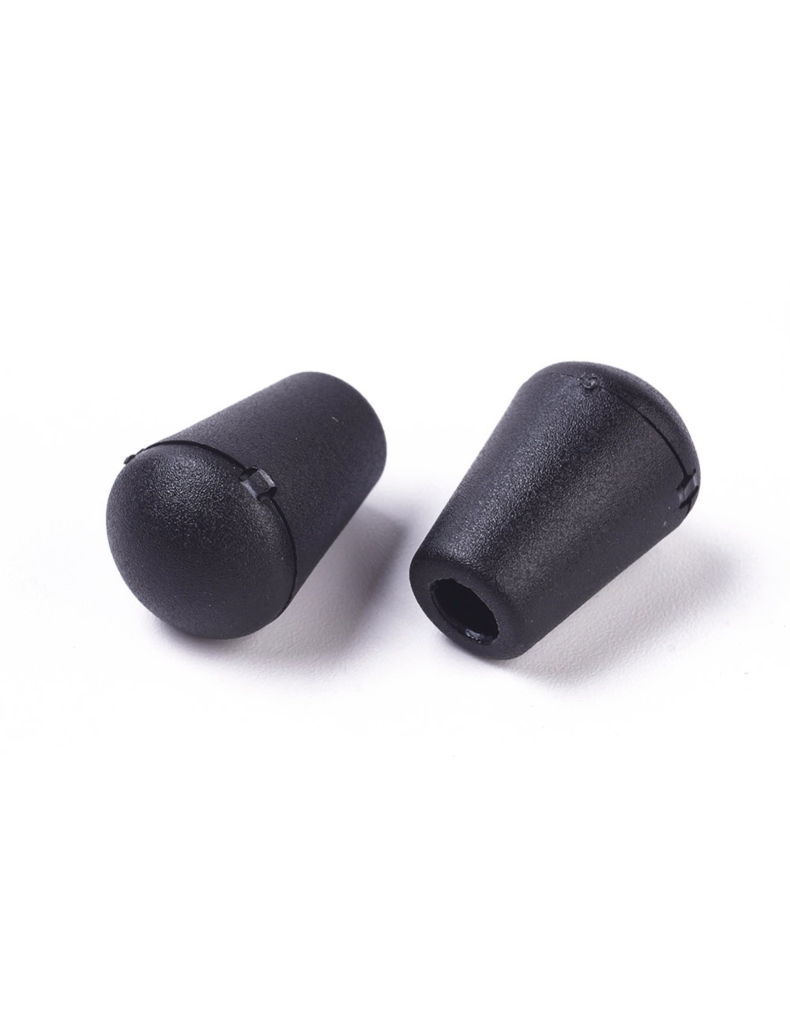 Bell Stopper Cord End  18x12mm Black  x10