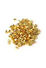 Crimp Tube 2mm Smooth Gold  x50