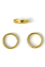 Split Ring 6mm Gold x100