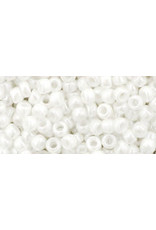 Toho 121 8  Round 40g Opaque White Lustre