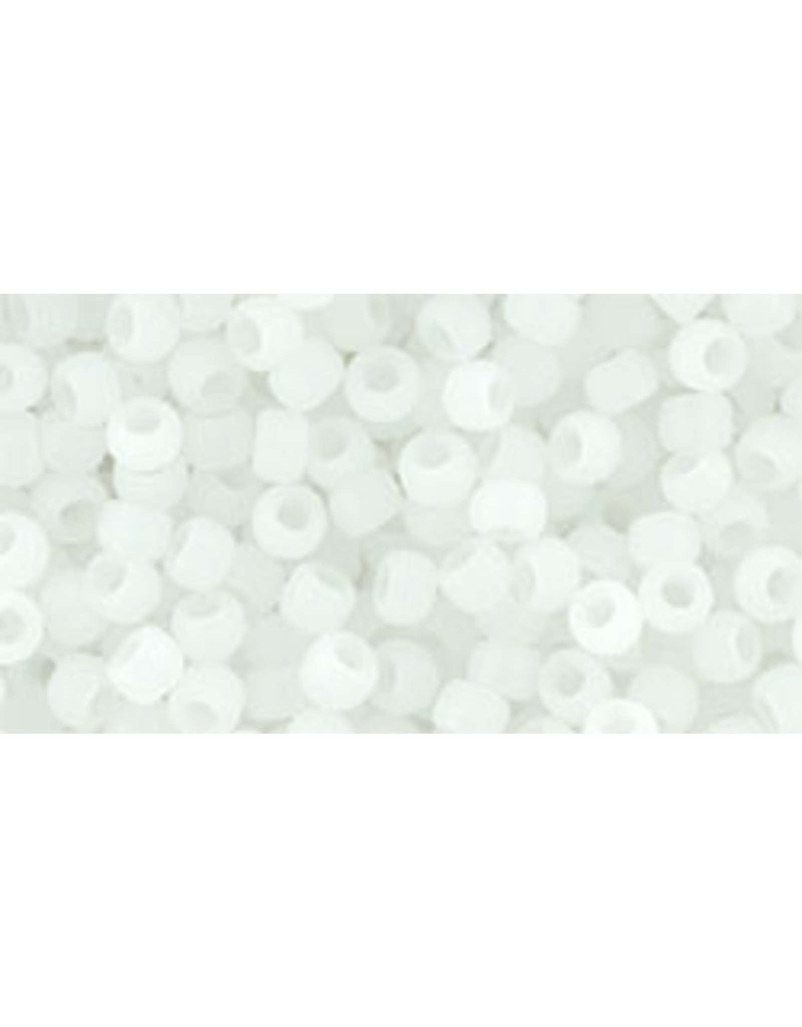 Toho 141f  8  Round 40g Ceylon Snowflake White Matte