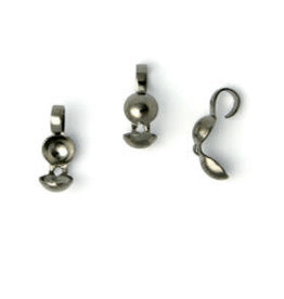 Bead Tip Open Loop Gunmetal  x100