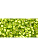 Toho 24f  8  Round 40g Lime Green s/l Matte