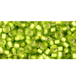 Toho 24f  8  Round 40g Lime Green s/l Matte