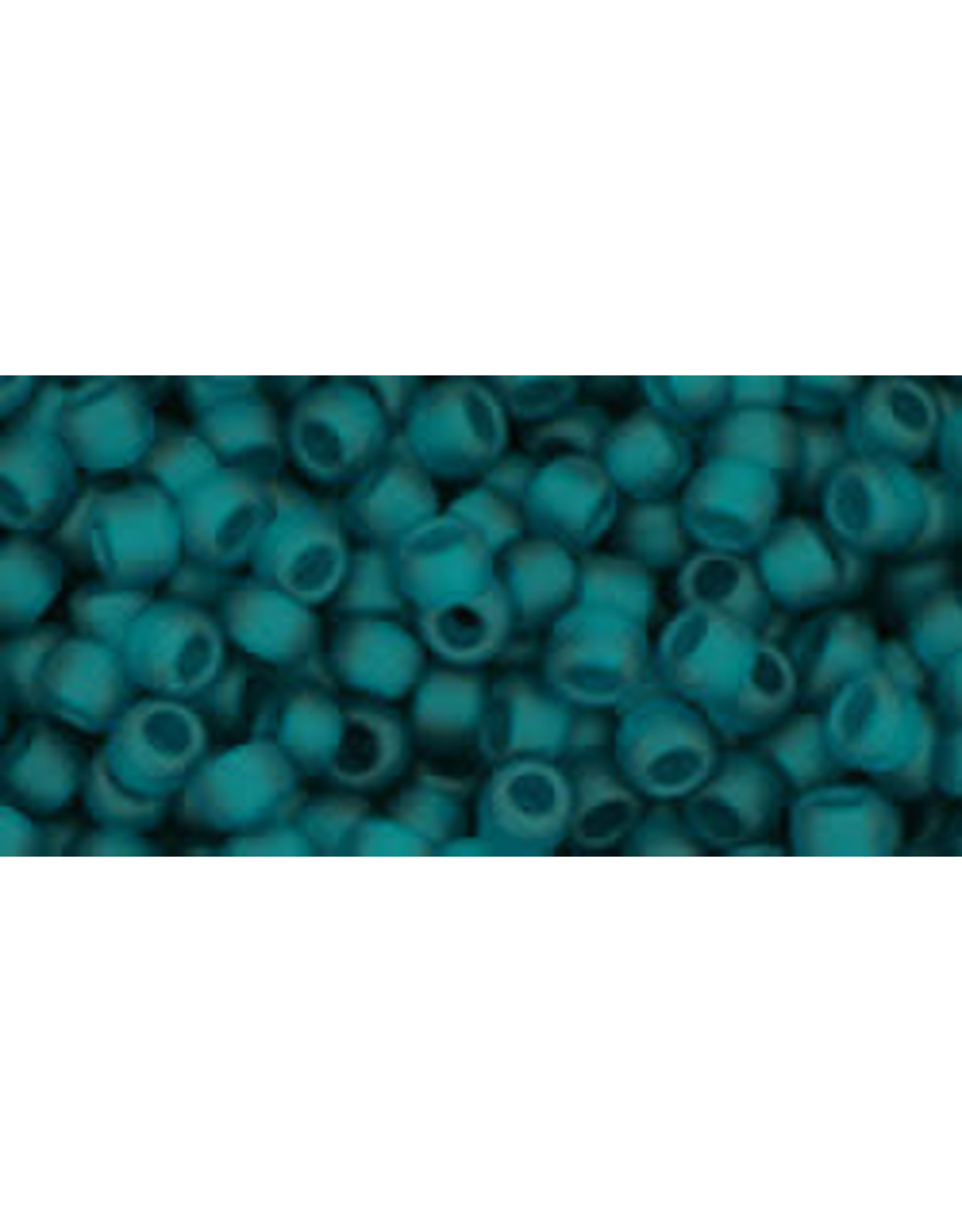 Toho 7bdf 8  Round  40 Transparent Teal Green Matte