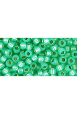 Toho pf2103  8  Round   40g  Milky Peridot Green s/l