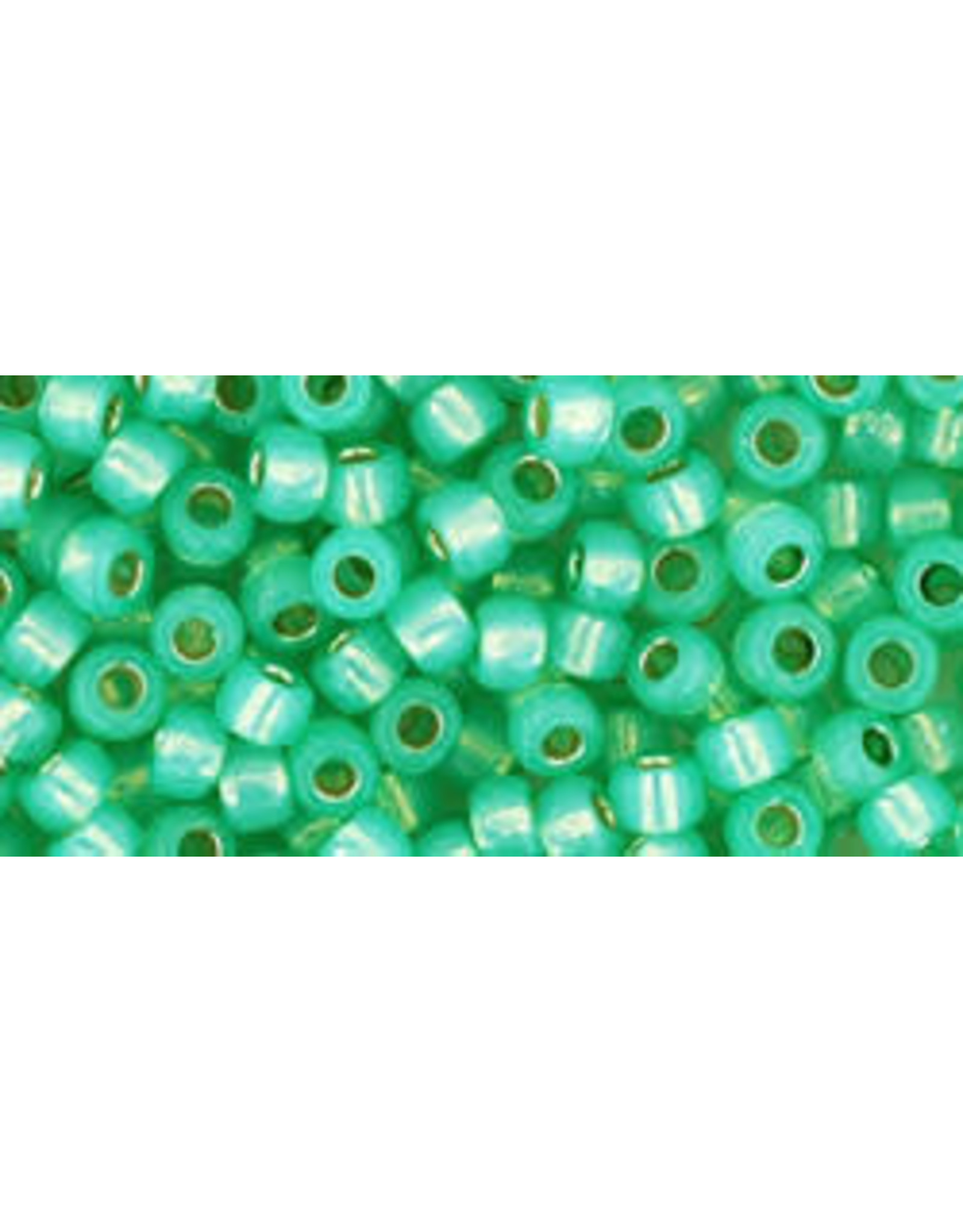 Toho pf2103  8  Round   40g  Milky Peridot Green s/l
