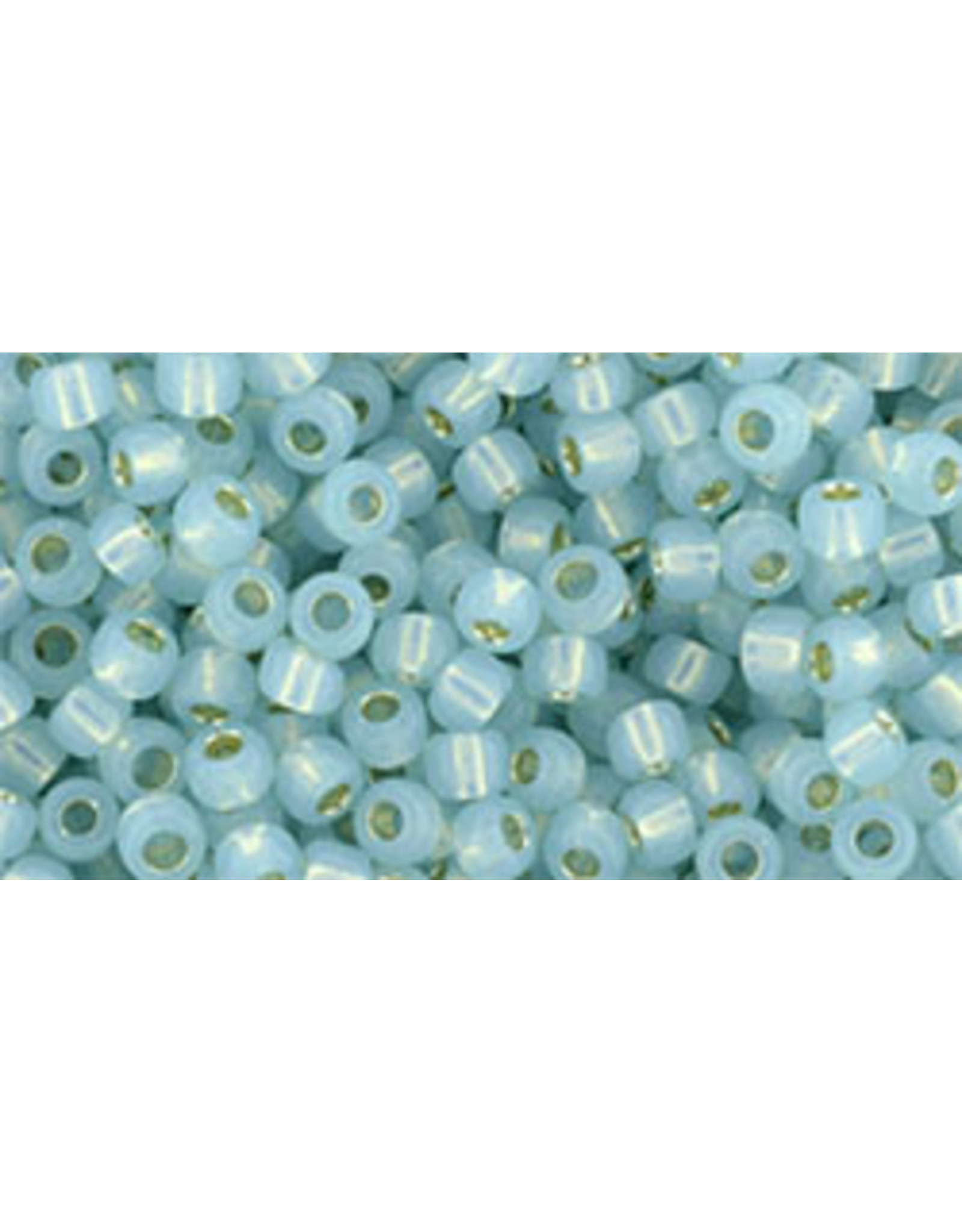 Toho 2116 8  Round   40g Milky Aqua Blue s/l