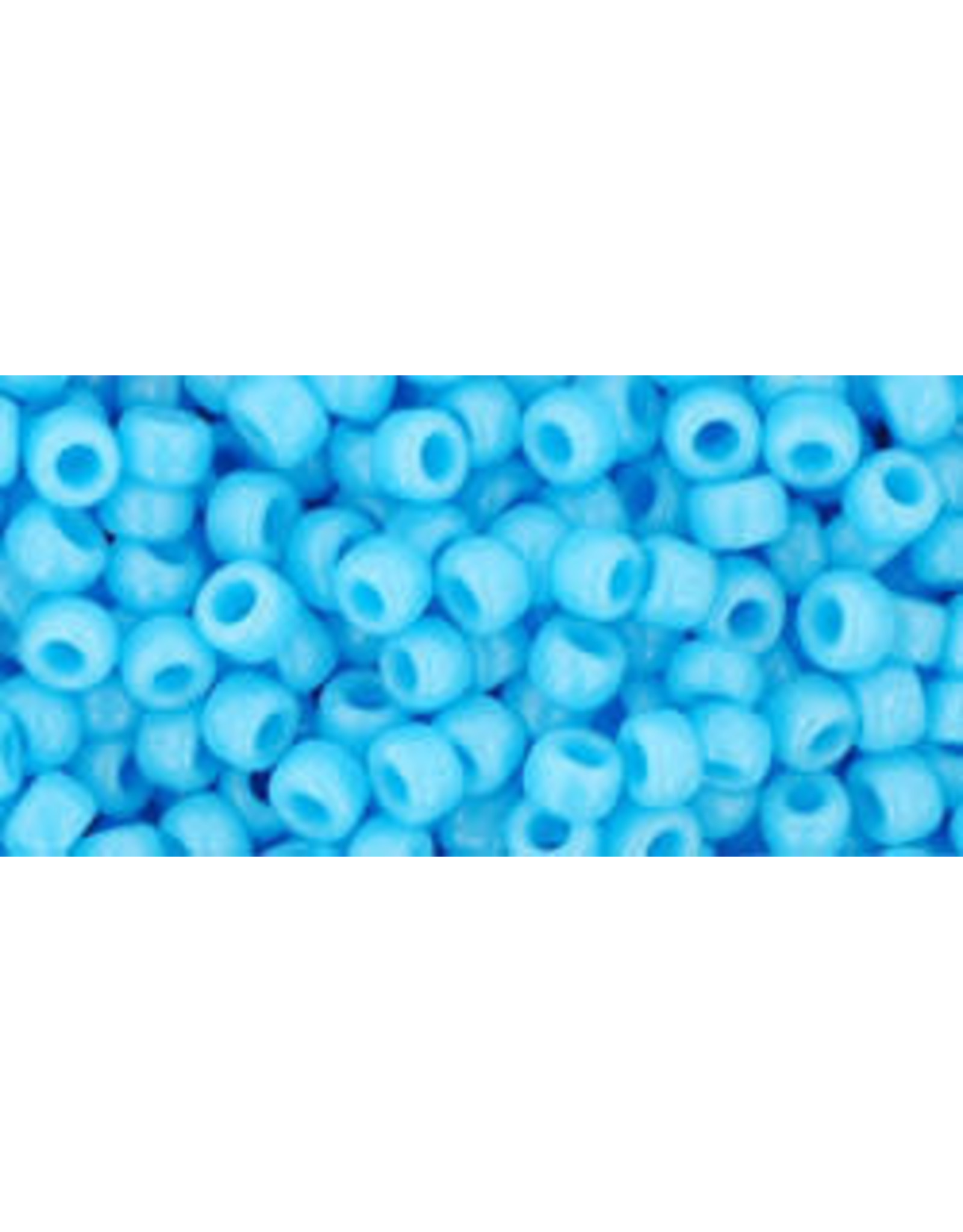 Toho 43 8  Round  40g  Opaque Light Turquoise Blue