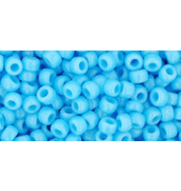 Toho 43 8  Round  40g  Opaque Light Turquoise Blue