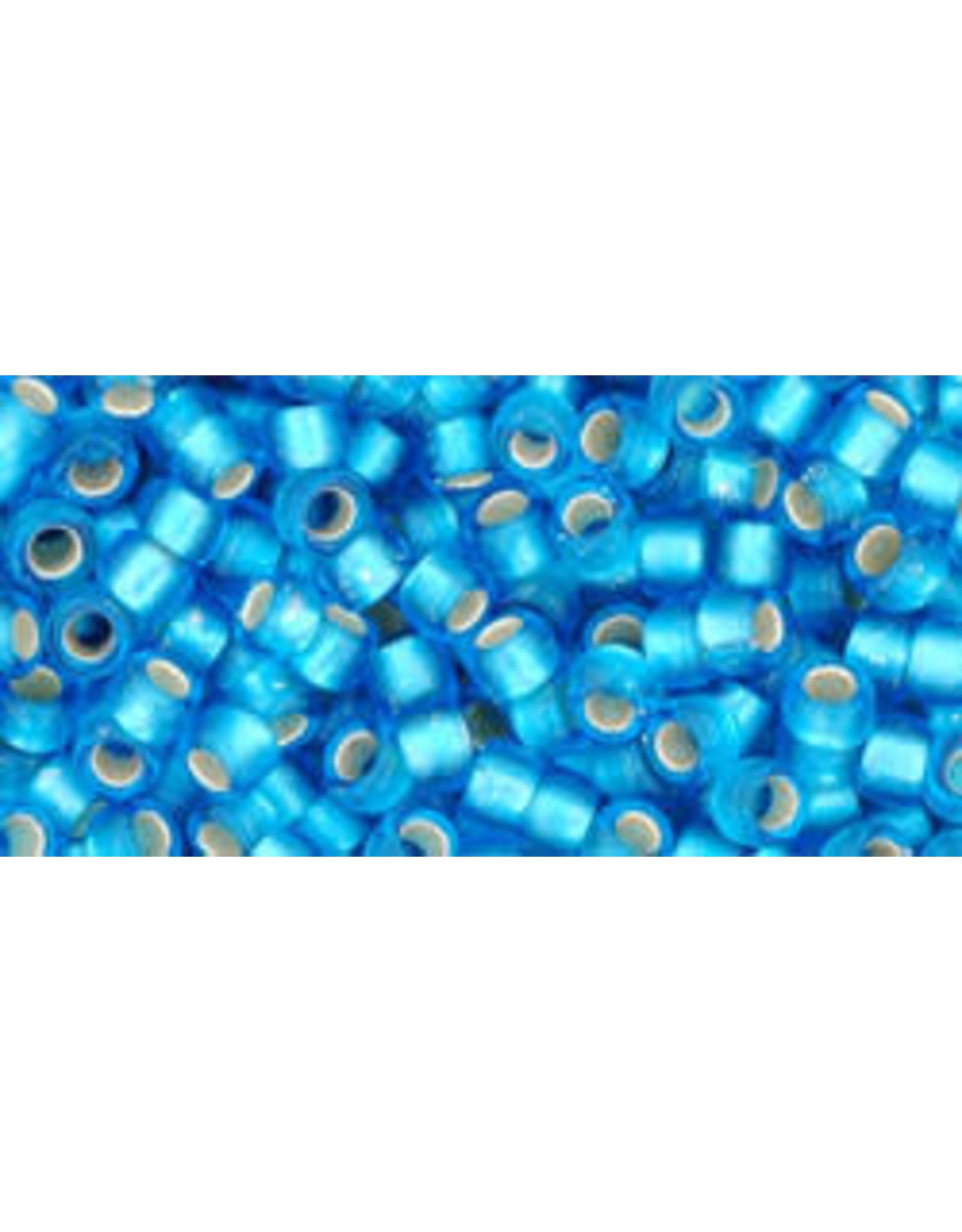 Toho 23bf 8  Round  40g  Aqua Blue s/l Matte