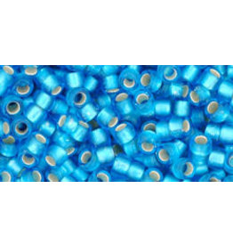 Toho 23bf 8  Round  40g  Aqua Blue s/l Matte