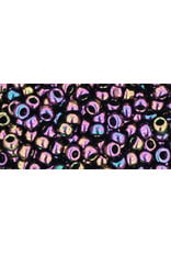 Toho 85 8  Round  40g  Opaque Purple AB Metallic